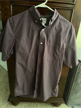 Men's Wrinkle-Free Kennebunk Sport Shirt, Traditional Fit Short-Sleeve Check